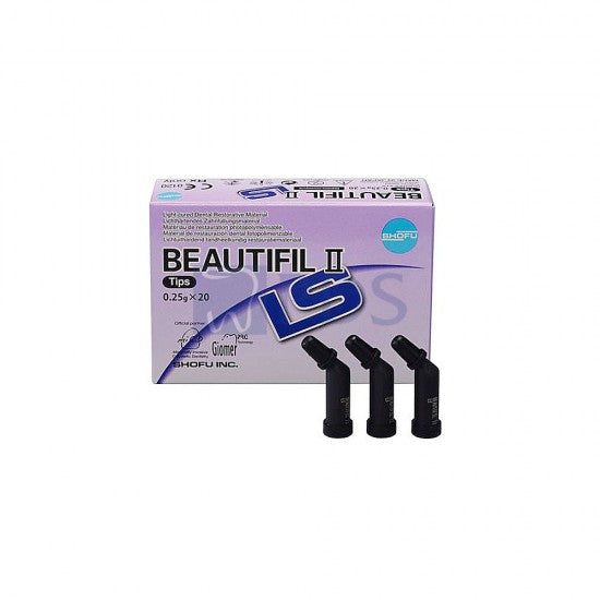 Shofu Beautifil II LS A2 - Low Shrink Universal Nano-Hybrid - 20 x 0.25 gm Tips Shofu Beautifil II LS A2 - Low Shrink Universal Nano-Hybrid - 20 x 0.25 gm Tips